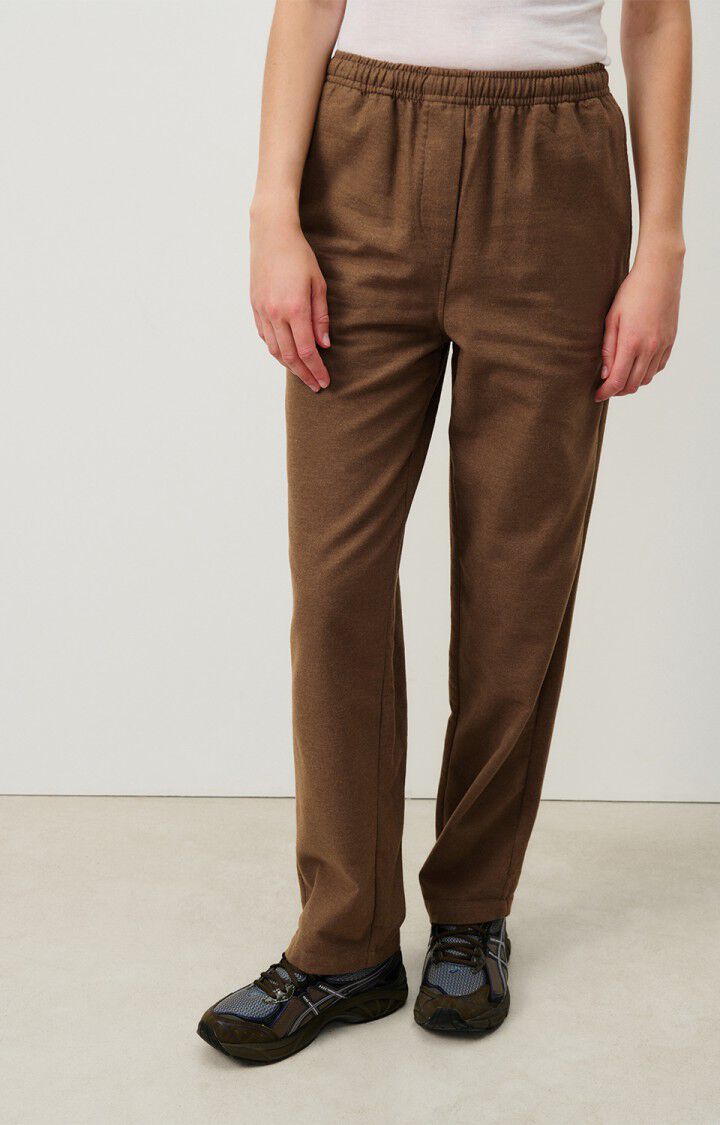 Pantalon femme Dakota, MARRON GLACE CHINE, hi-res-model