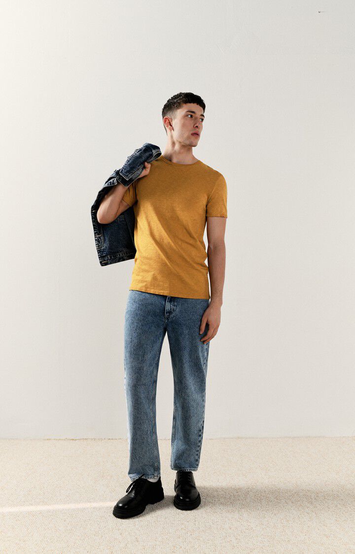 Men's t-shirt Bysapick - MUSTARD Yellow - E22 | American Vintage