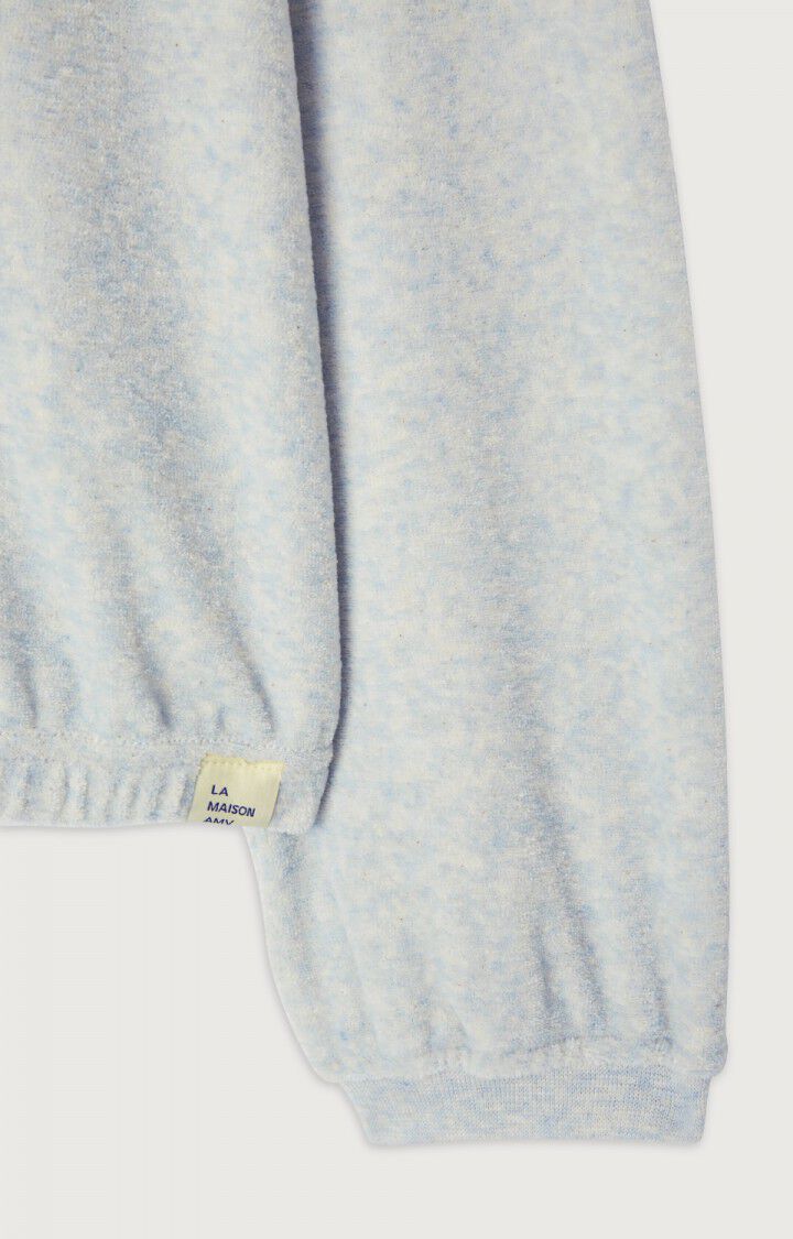 Women's sweatshirt Ukoz - BABY BLUE MELANGE 48 Long sleeve Blue