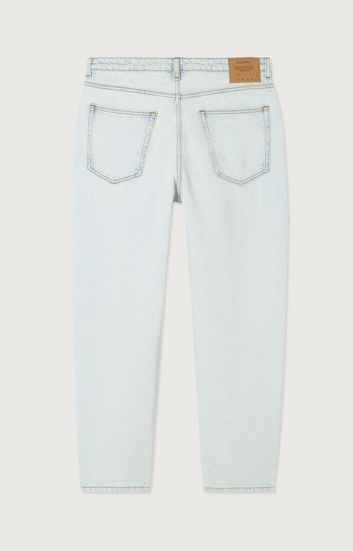 Straight bleached white jeans