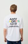 T-shirt mixte Fizvalley "AMV SPORTS CLUB", BLANC MULTICOLORE, hi-res-model