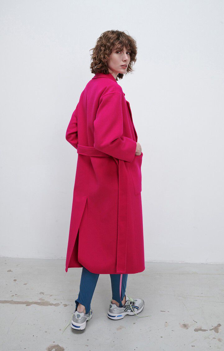 manteau rose fushia femme