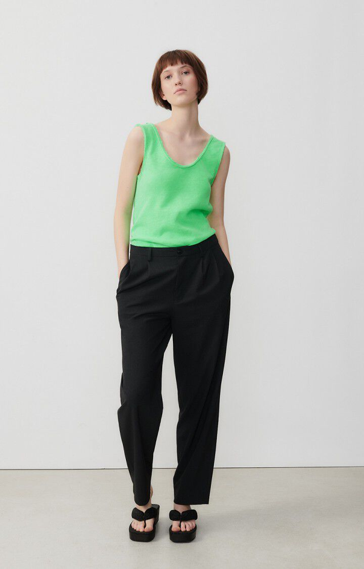 Prosper khaki green gingham trousers | TARA JARMON