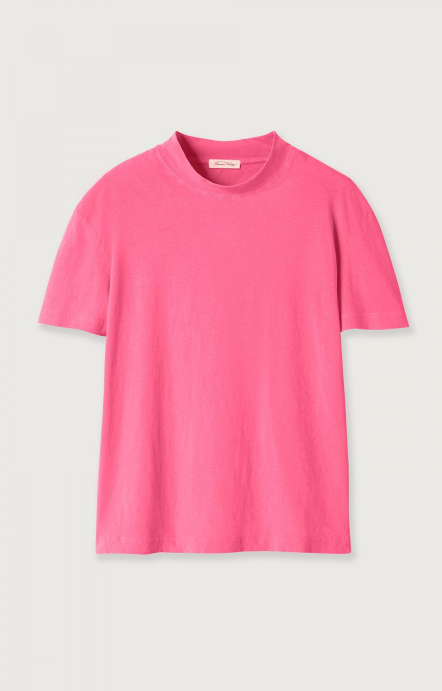 Rosa Ärmel American - Damen-t-shirt 17 Kurze NEONPINK H22 - Aksun Vintage |