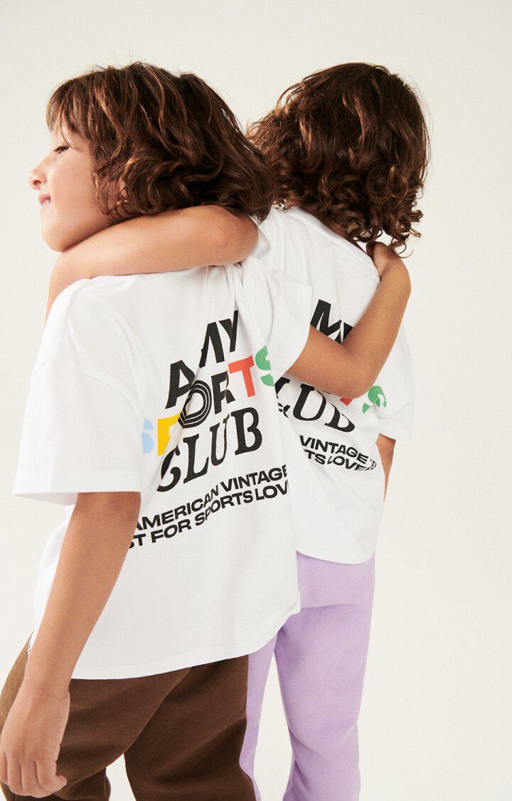 T-shirt enfant Fizvalley "AMV SPORTS CLUB", BLANC MULTICOLORE, hi-res-model