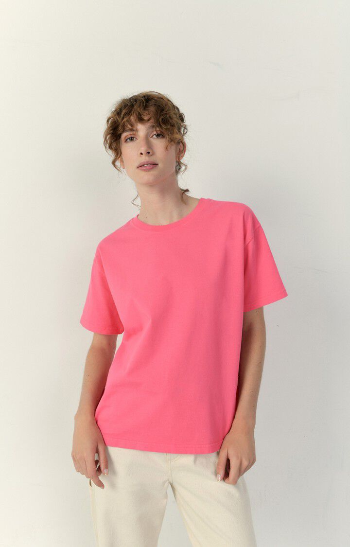 Druipend kraai hengel Women's t-shirt Fizvalley - FLUO PINK 19 Short sleeve Pink - E23 | American  Vintage