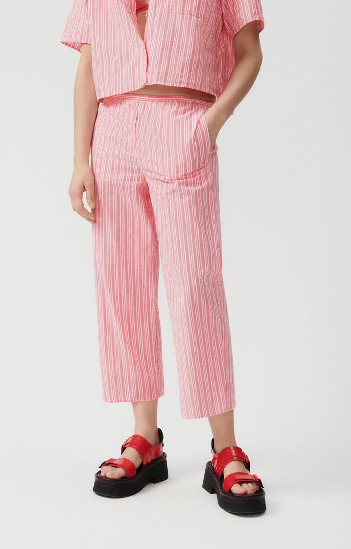 Women's trousers Odurock - PEONY STRIPES Pink - E23 | American Vintage