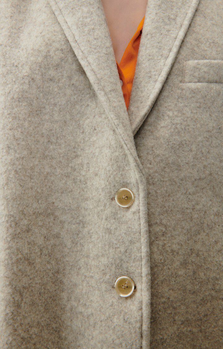 Women's blazer Retobeach - BEIGE MELANGE 58 Long sleeve Beige - H23