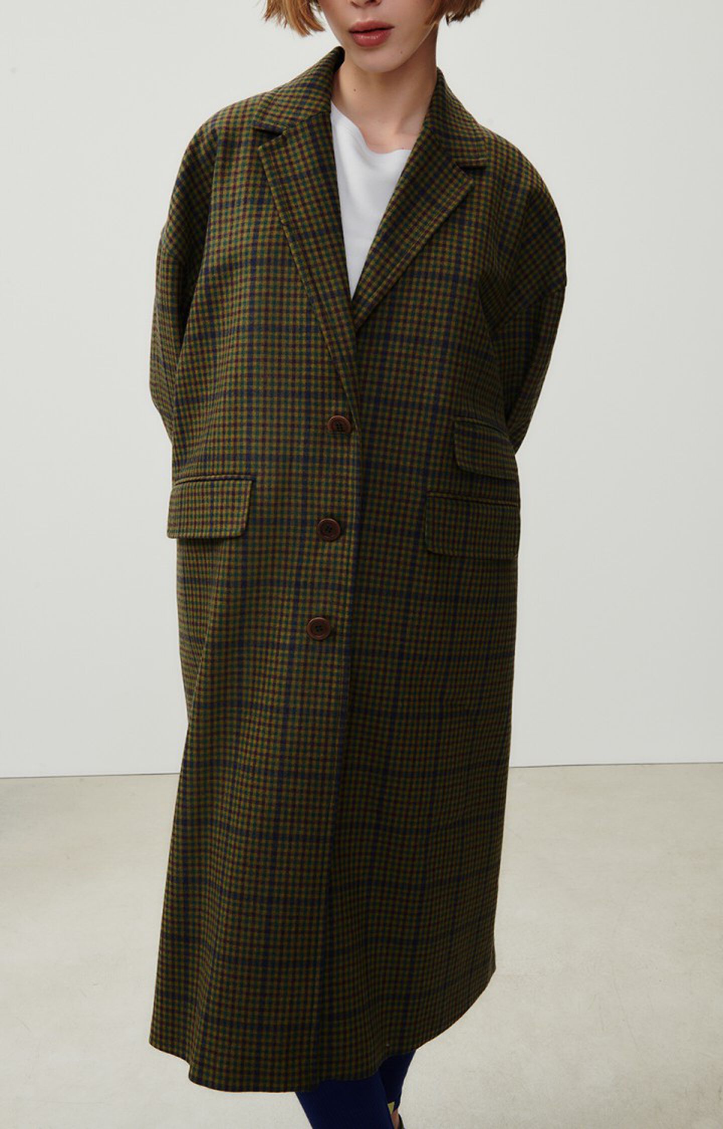 Cappotto donna Nelabird - TARTAN MARRONE 49 Maniche lunghe Marrone - E23