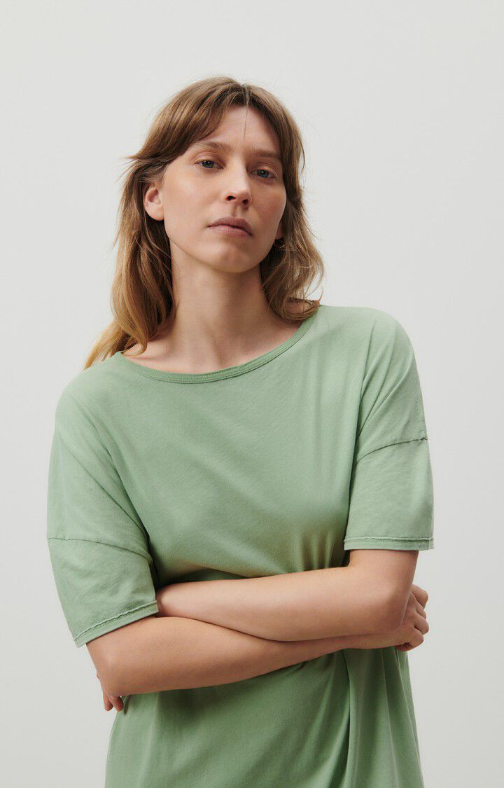 Women's dress Devon - VINTAGE OPAL 15 Short sleeve Green - E23