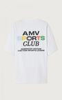 T-shirt mixte Fizvalley "AMV SPORTS CLUB", BLANC MULTICOLORE, hi-res