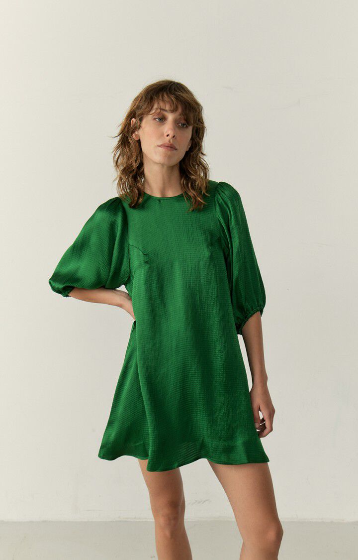 Women's dress Shaning - DILL 41 Short sleeve Green - E23