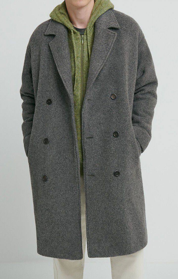 Men's coat Zefir - HEATHER GREY Grey - H21 | American Vintage