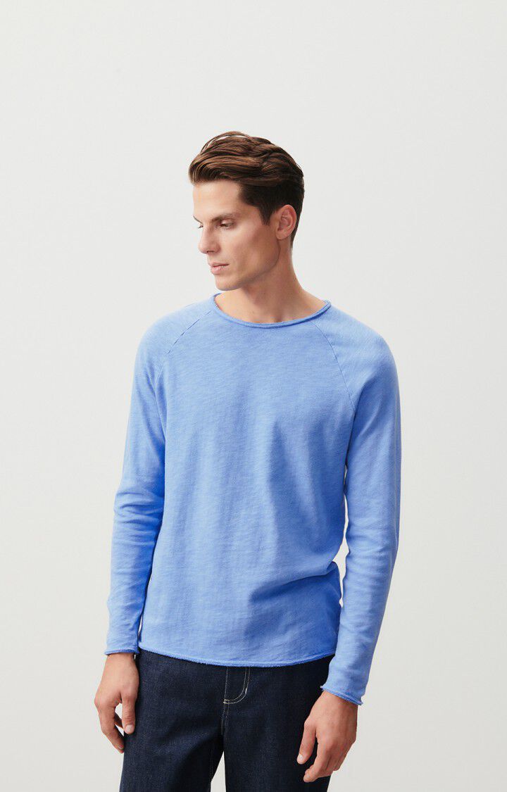 Men's t-shirt Sonoma - VINTAGE LAKE 80 Long sleeve Blue - H23 | American  Vintage
