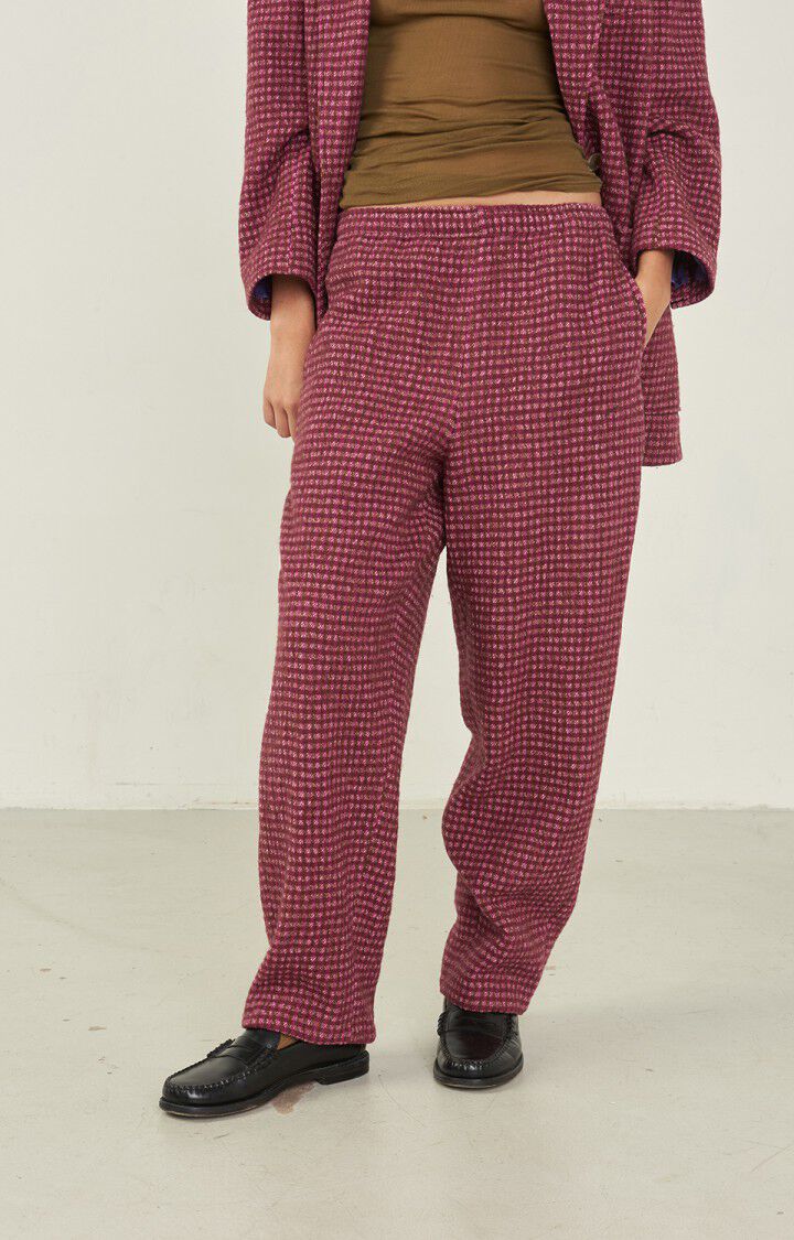 Women's trousers Nanbay - TENDERNESS CHECK Pink - E23 | American