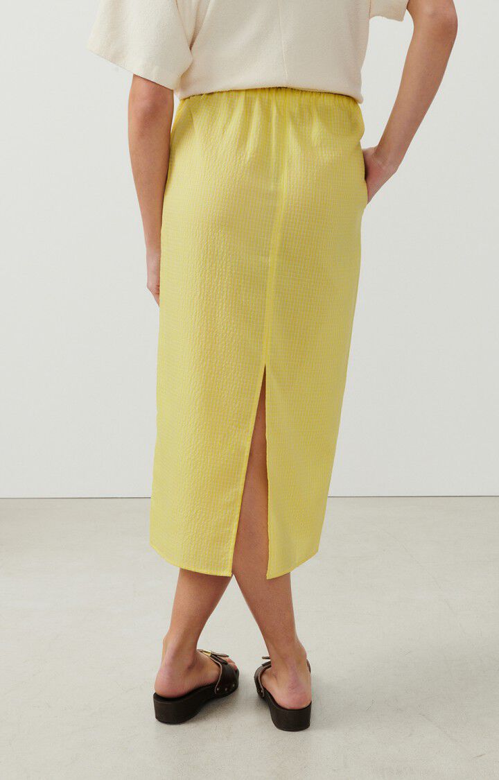 Women's skirt Pykoboo, FLUO YELLOW VICHY, hi-res-model