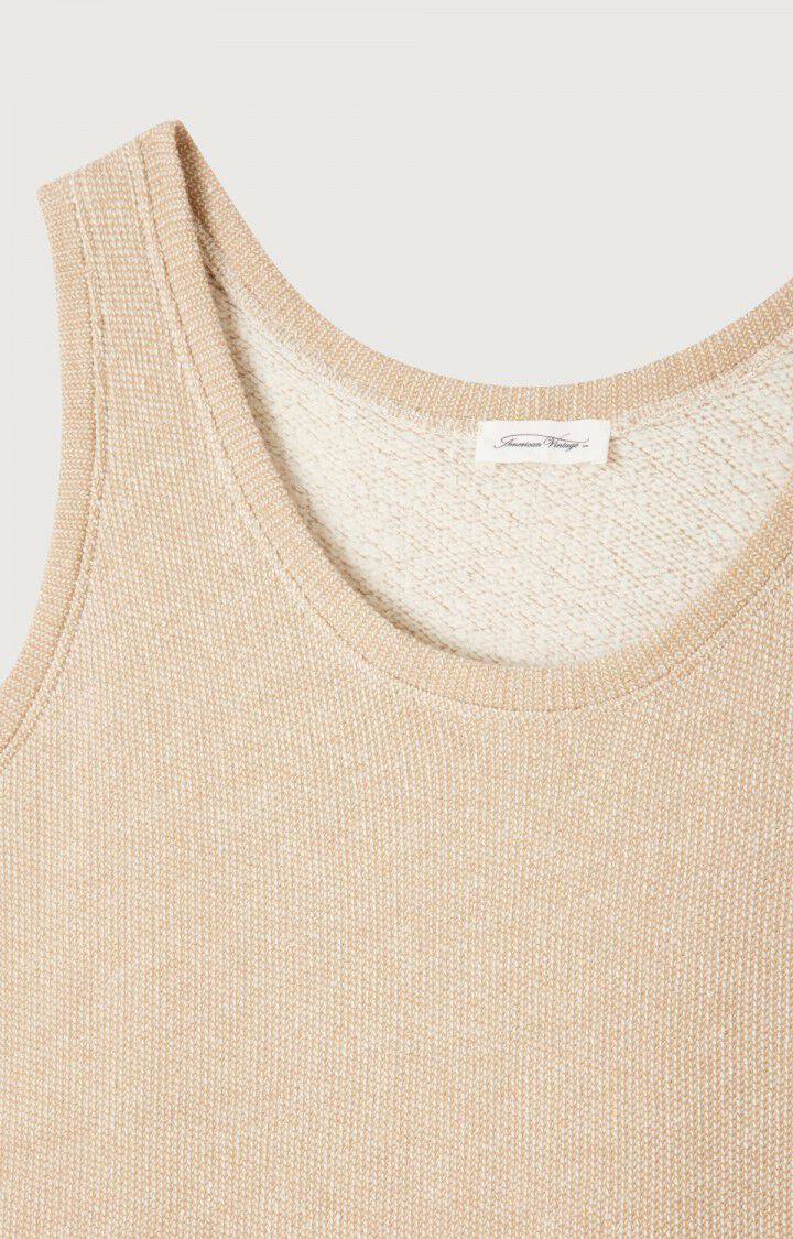 Women's tank top Edalove - BEIGE MELANGE Beige - E22 | American