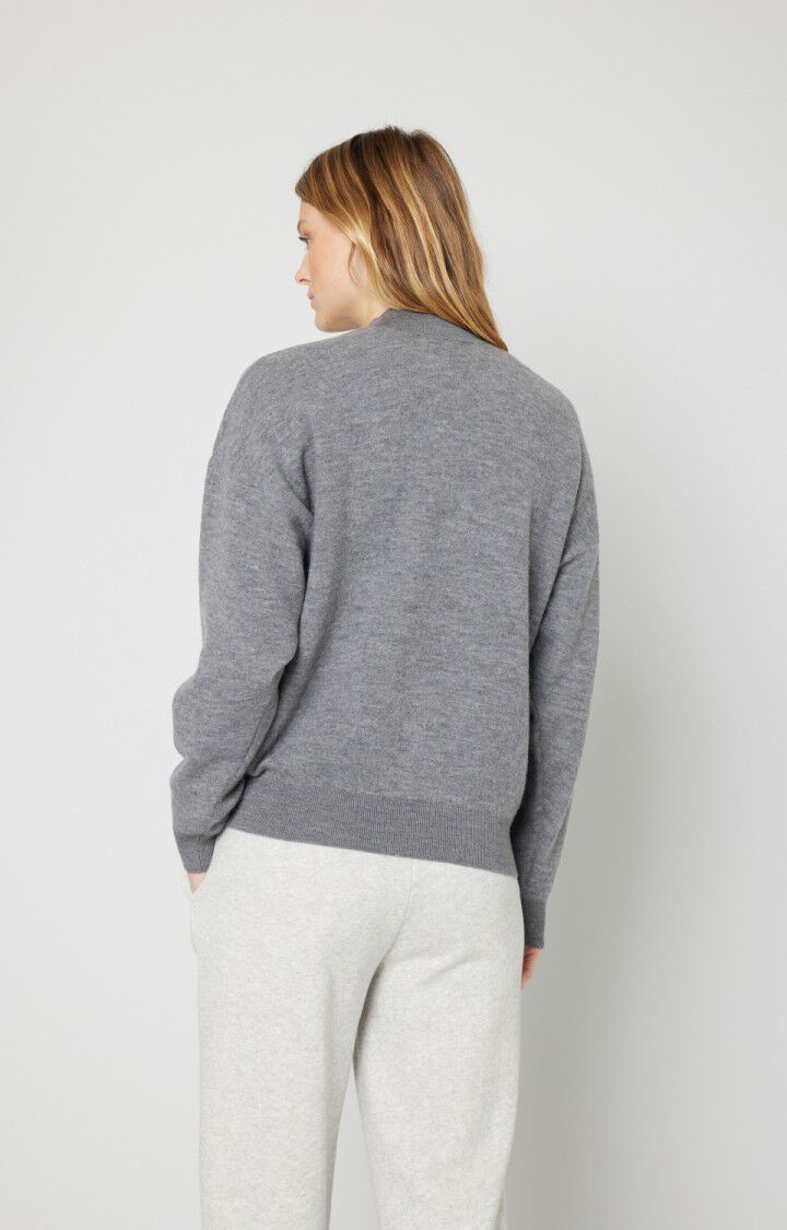 Women's jumper Tadbow - HEATHER GREY Long sleeve Grey - H21 