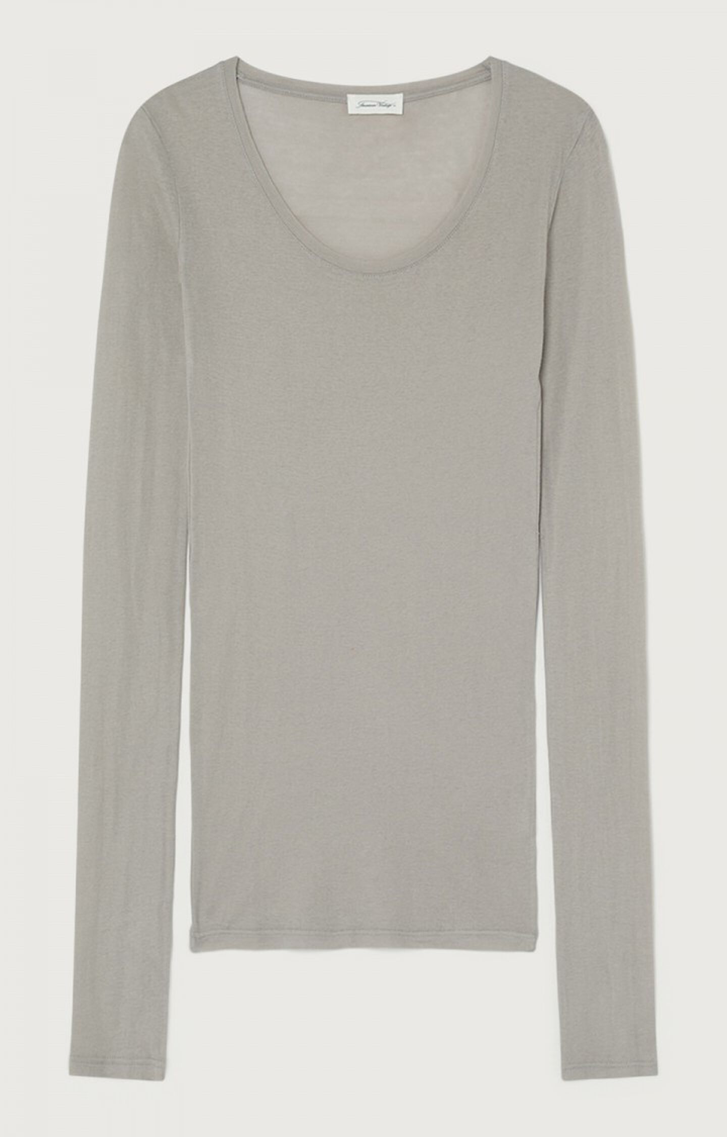 Women\'s t-shirt Massachusetts - 77 | VINTAGE H22 ELEPHANT - sleeve Long American Grey Vintage