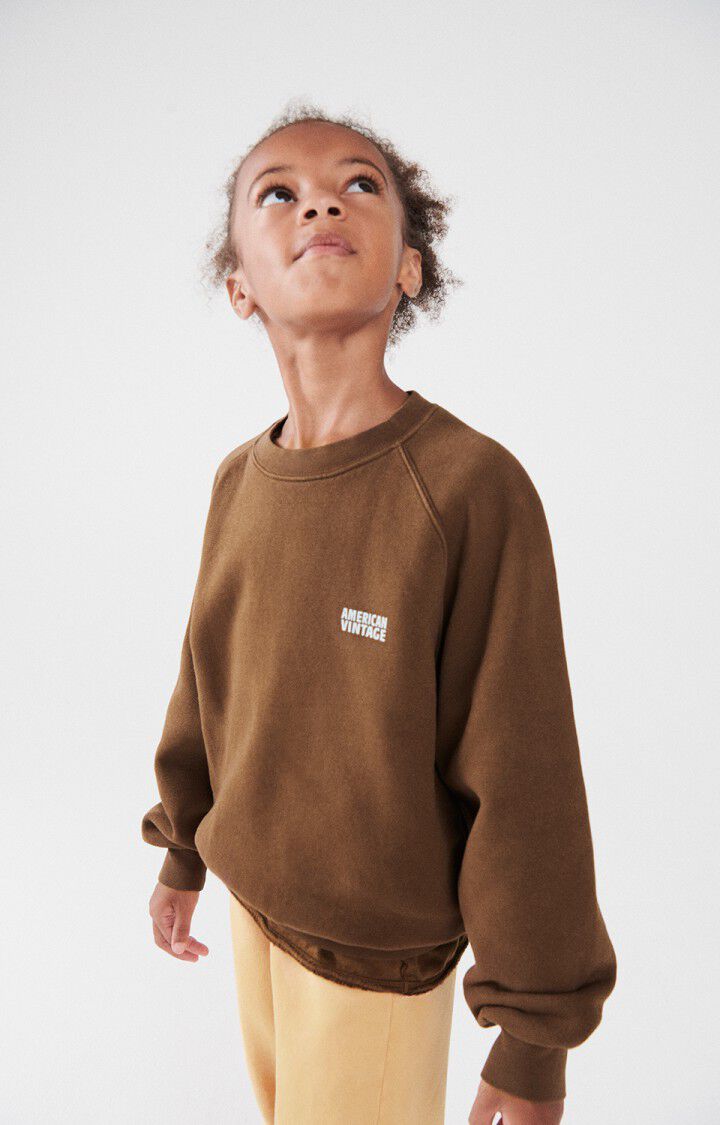 Sweat enfant Izubird, MARRON GLACE VINTAGE, hi-res-model