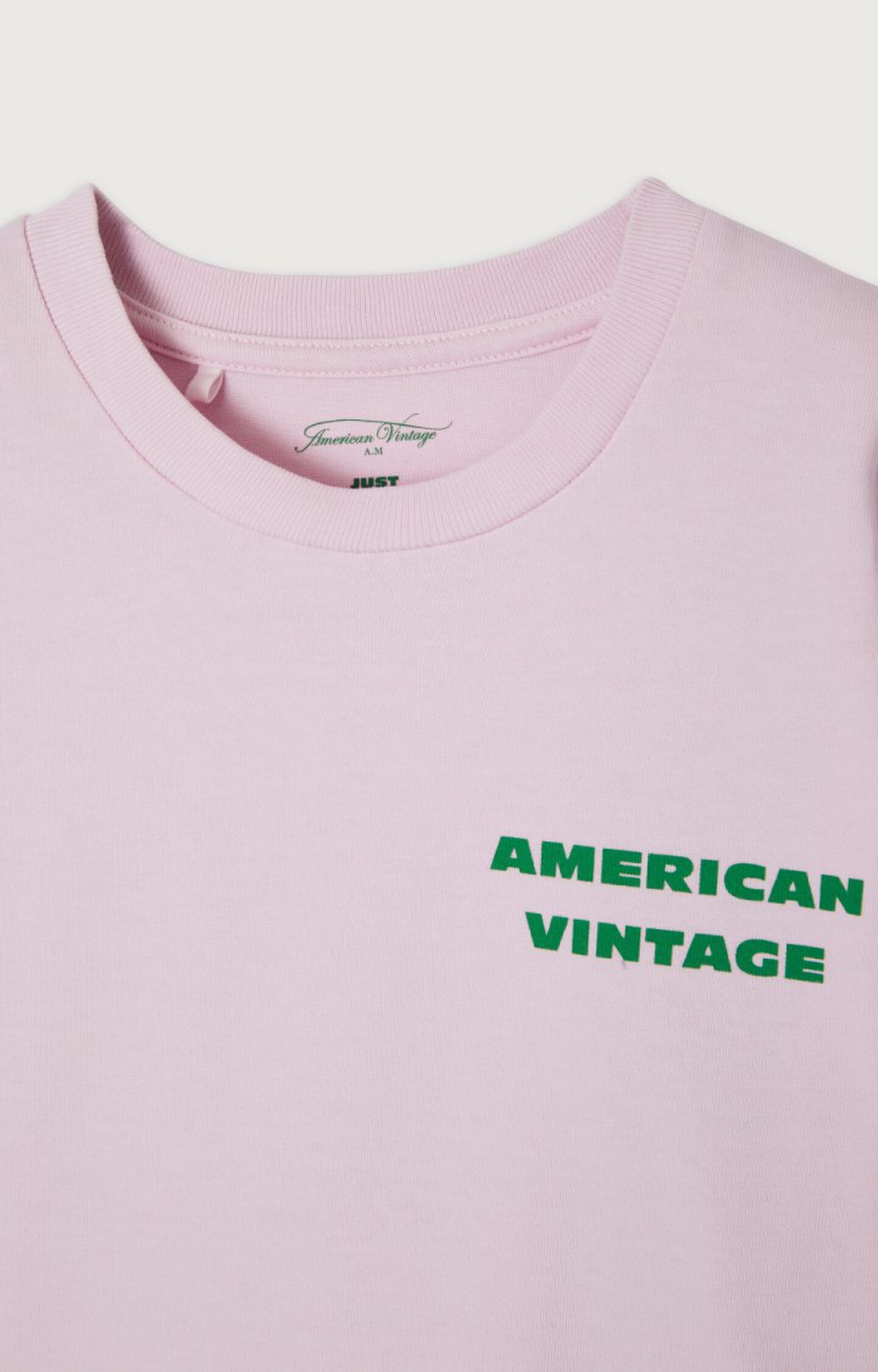Kids\' t-shirt Vintage E23 American Short | Fizvalley sleeve Pink 12 - MARSHMALLOW - VINTAGE