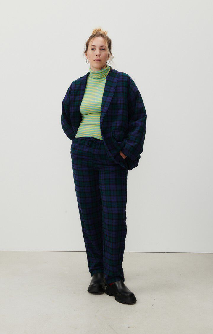 Vintage plaid checkered trousers pants, Women's Fashion, Bottoms, Other  Bottoms on Carousell