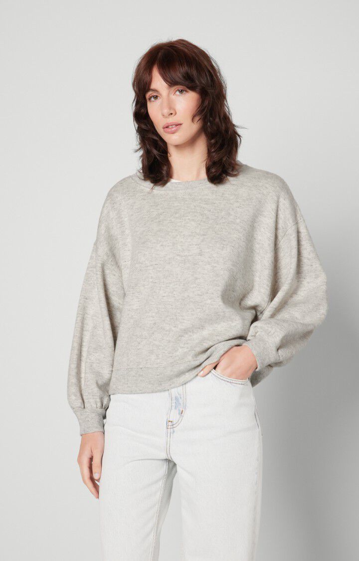 Women's sweatshirt Lyabil - HEATHER GREY Grey - H22 | American Vintage
