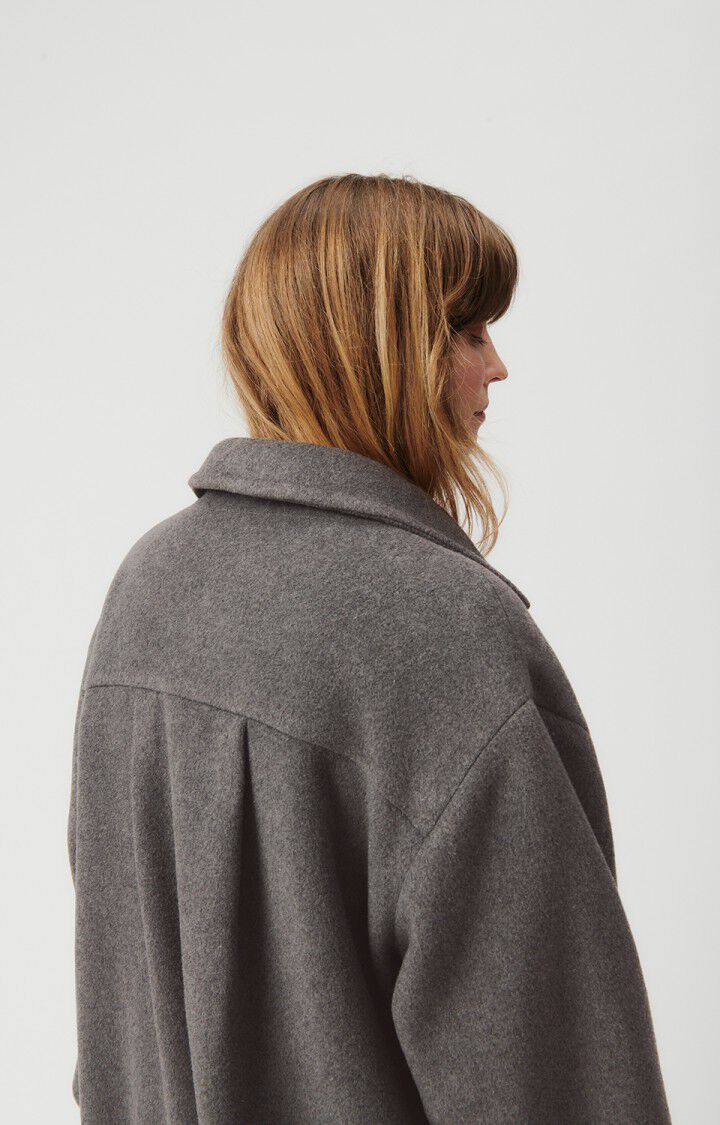 Whistles Belted Short Wrap Coat in Grey