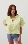 Chemise femme Shaning, RAYURES JAUNES FLUO, hi-res-model