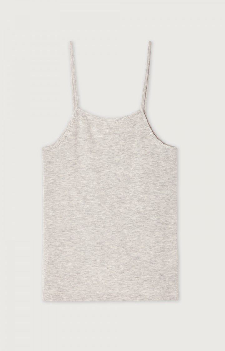 Women's tank top Vediny - LIGHT GREY MELANGE 0 Thin straps Grey