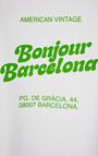 T-shirt mixte Fizvalley "Bonjour Barcelona", BLANC, hi-res