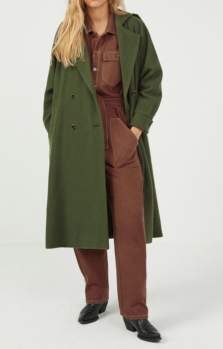 american vintage manteau vert