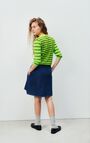 Pull femme Raxow, VERT FLUO RAYE CAMELEON CHINE, hi-res-model