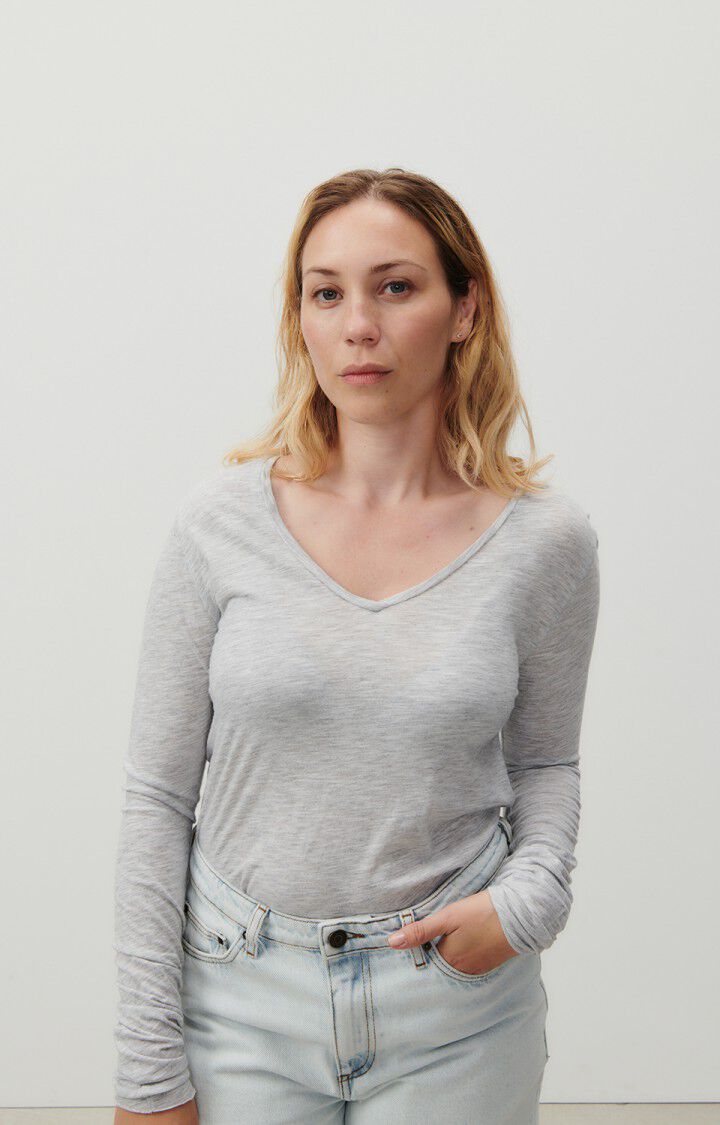 Women's t-shirt Jacksonville - POLAR MELANGE 48 Long sleeve Grey