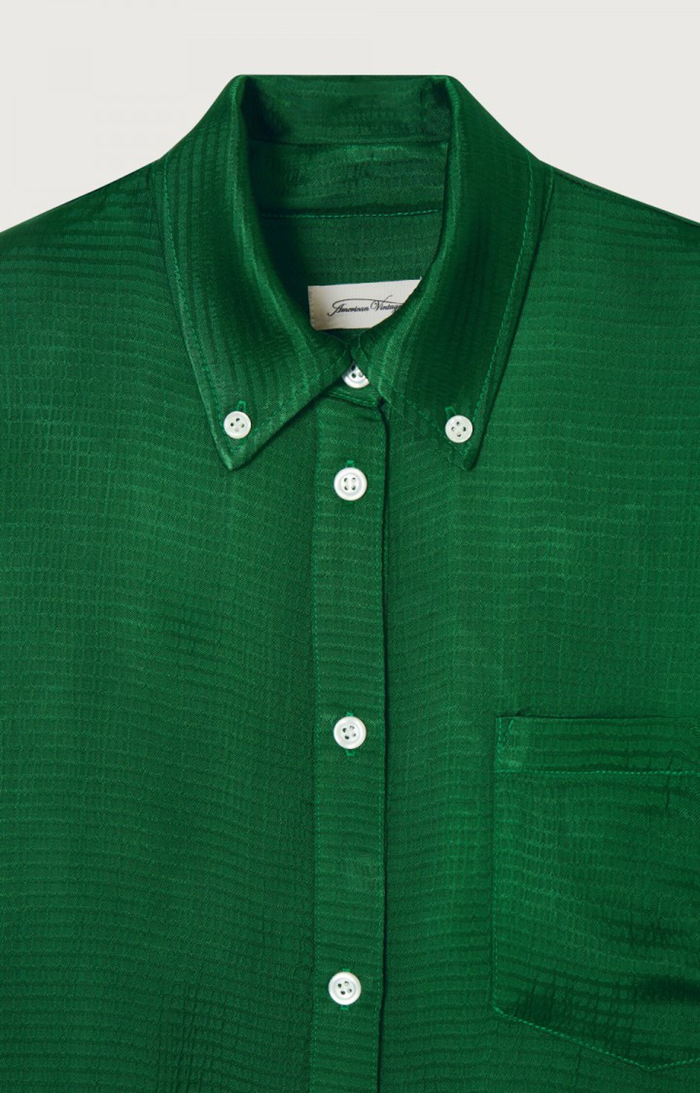Damen-Bluse Shaning - Ärmel E23 Lange Grün Vintage | DILL - American 56