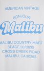 T-shirt mixte Fizvalley "Bonjour Malibu", BLANC, hi-res