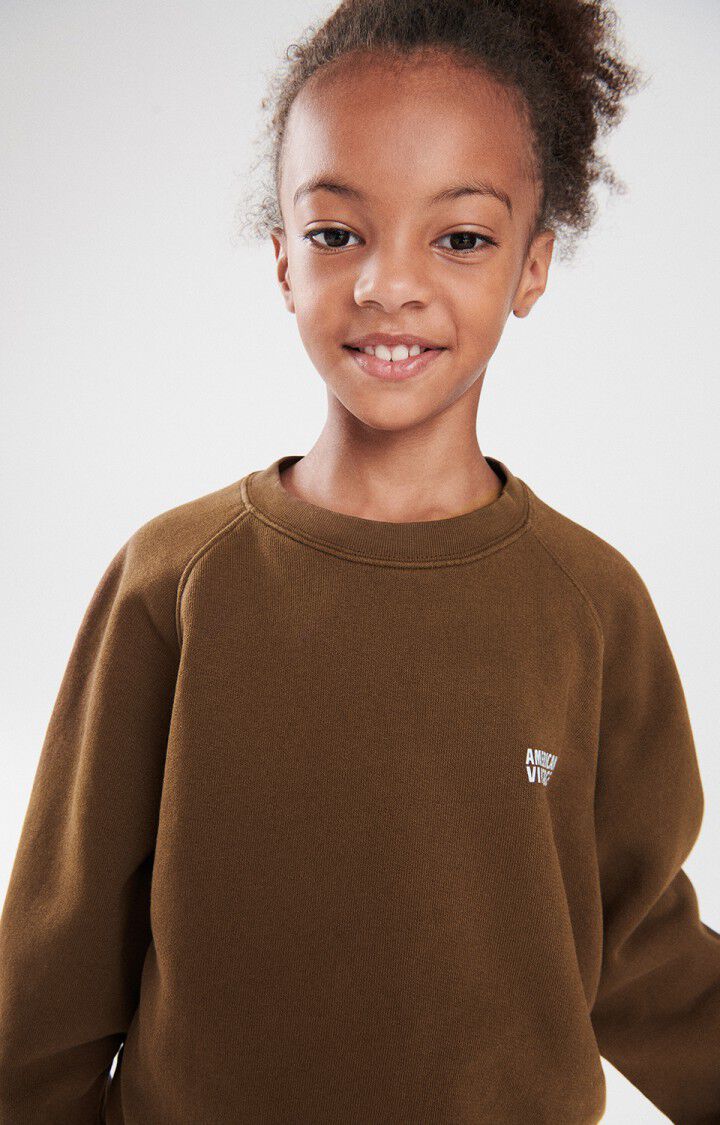 Sweat enfant Izubird, MARRON GLACE VINTAGE, hi-res-model