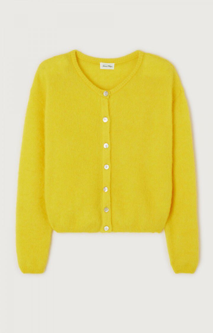 Women's cardigan Vitow - SPARK 50 Long sleeve Yellow - E24 