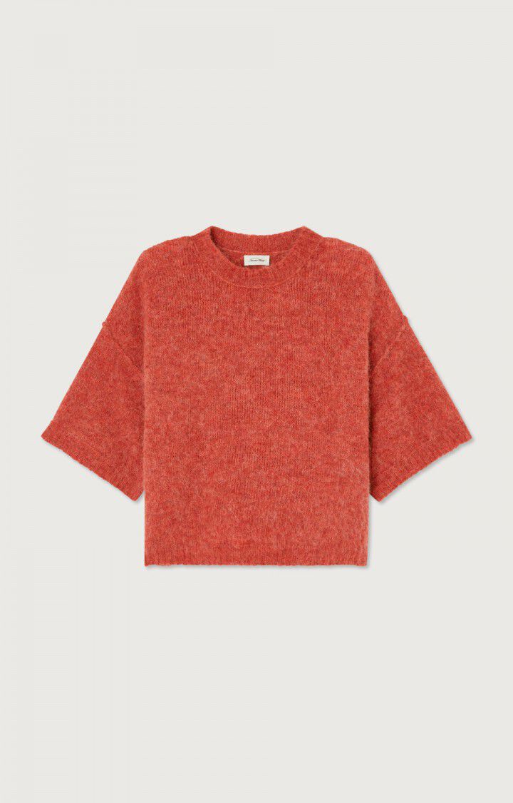 Pull femme East - COCCINELLE CHINE 48 Manches longues Rouge - E23