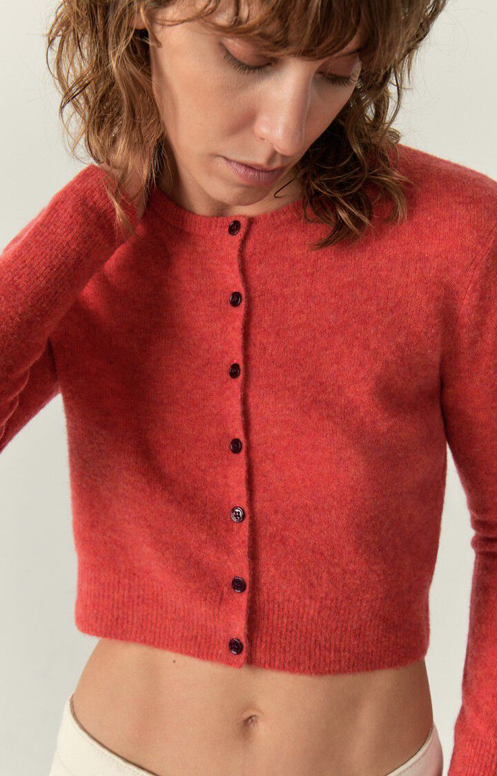 Women's cardigan Razpark - LOVE MULTIMELANGE 60 Long sleeve Red 